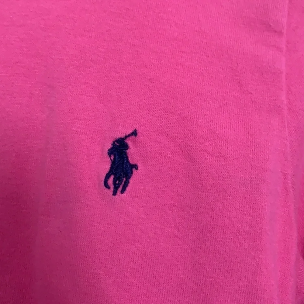 Girls pink Ralph Lauren long sleeve polo